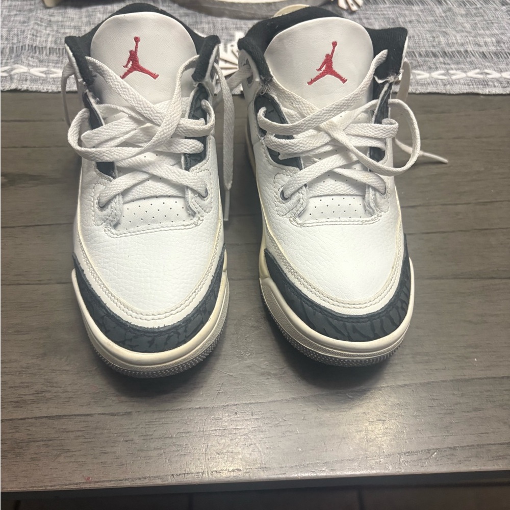 Kids White and Black Sneakers